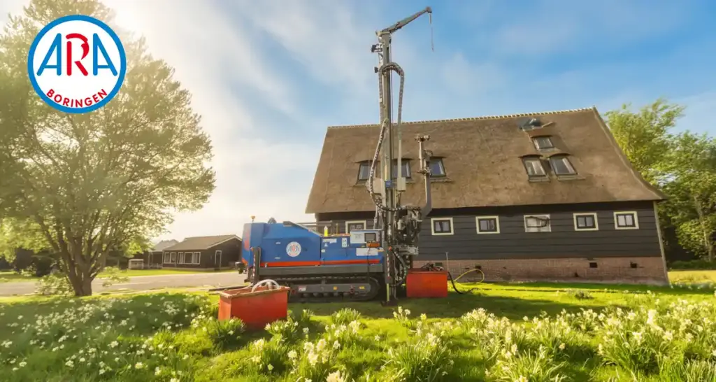 Professionele bronboring voor aardwarmte. Kies voor hoog rendement, passieve koeling en een degelijk systeem op maat van ARA Boringen.