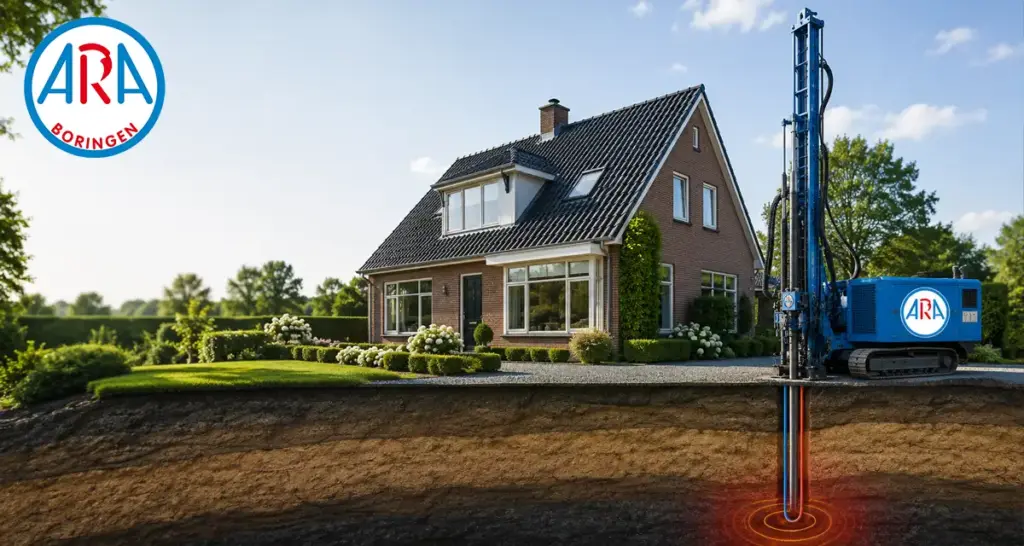 Aardwarmtepomp in bestaande woning? ARA Boringen beoordeelt woning, bodembron en installatie voor een slimme overstap naar bodemenergie.
