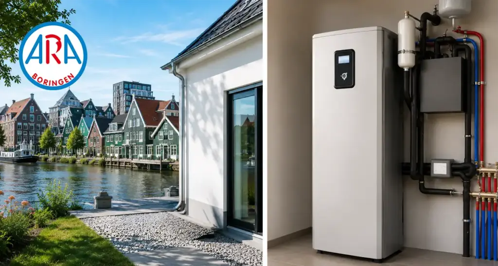 Aardwarmtepomp in Zaandam? ARA Boringen adviseert over bodembron, kosten en installatie voor duurzaam verwarmen en koelen.