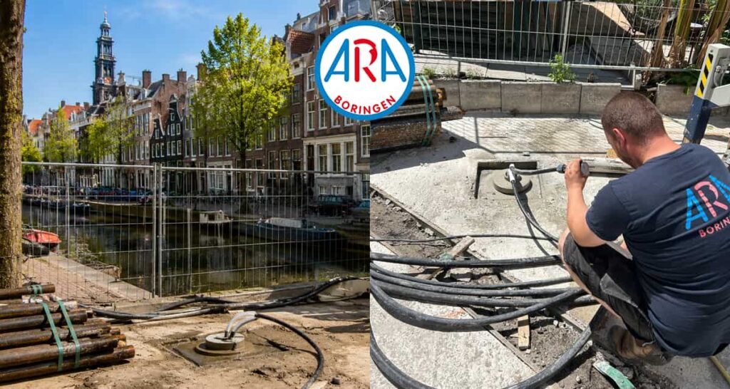 Funderingsherstel in Amsterdam? Onderzoek of nieuwe funderingspalen ook energie kunnen leveren voor een bodemwarmtepomp.